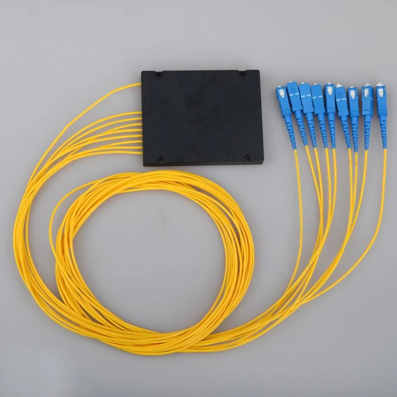 1*8 PLC Fiber Optic Splitter with Sc/APC Sc/Upc Connector